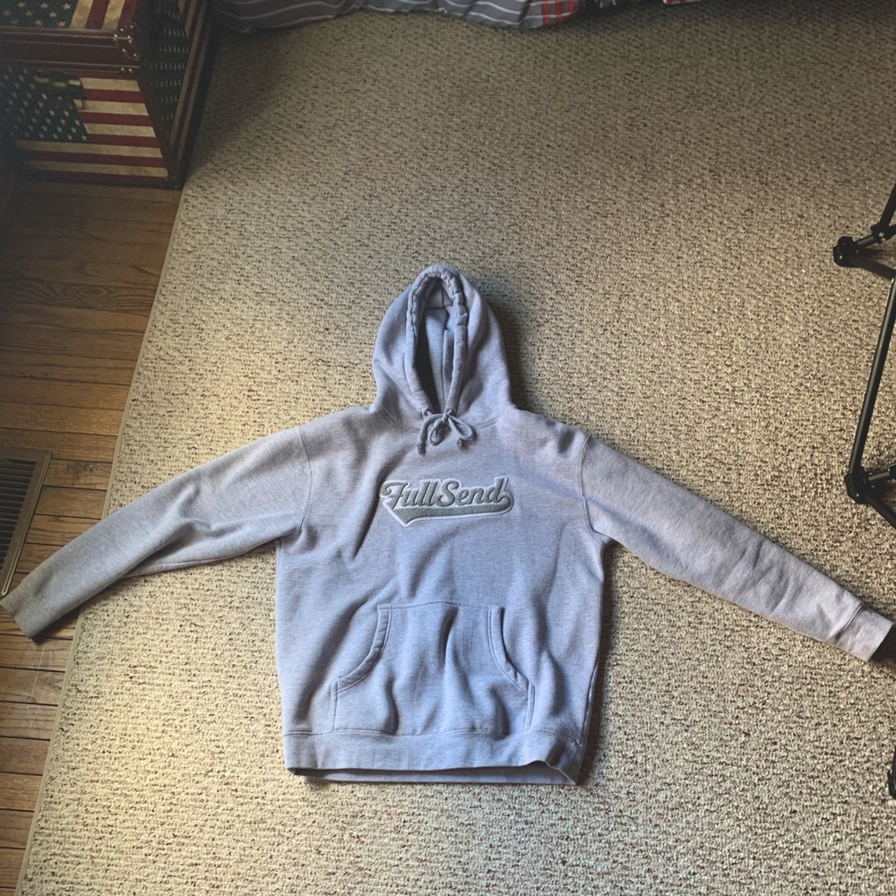 Grey Full Send Nelk boys Hoodie